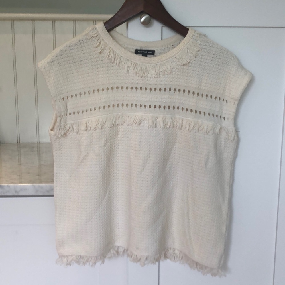 Who what wear crochet sleeveless top